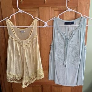 TWO-IN-ONE! American Eagle & Blue Rain flowy tops